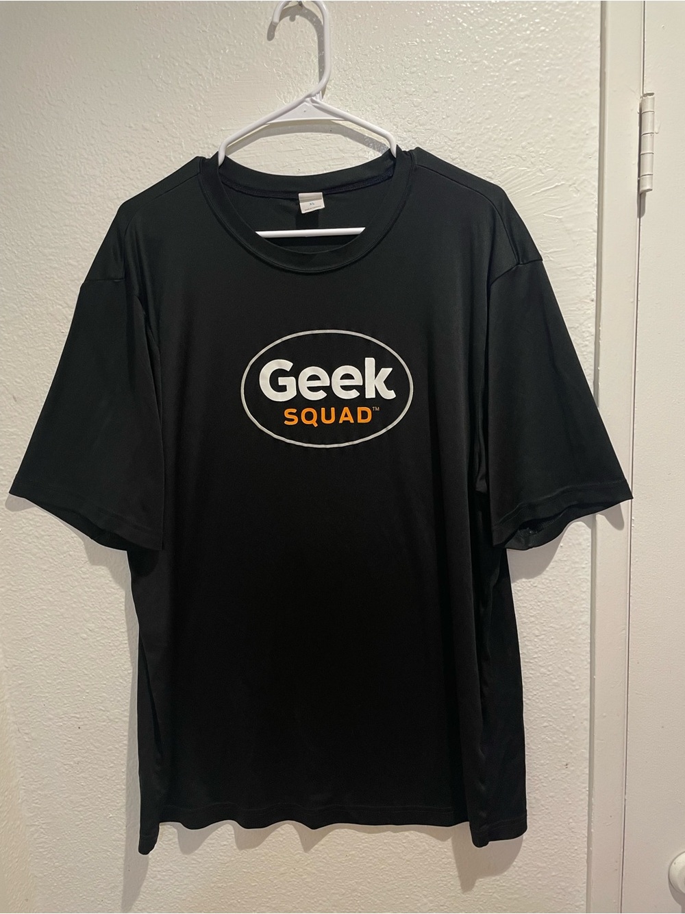 Sport-Tek Geek Squad Logo Graphic T-Shirt Black Short Sleeve Men's XL 🤓